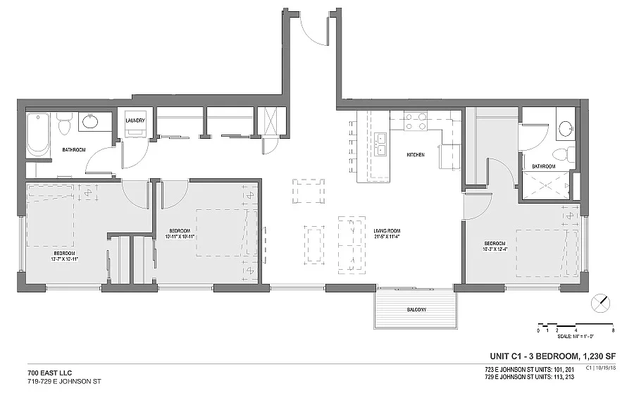 700 East Apartments – Floor plan