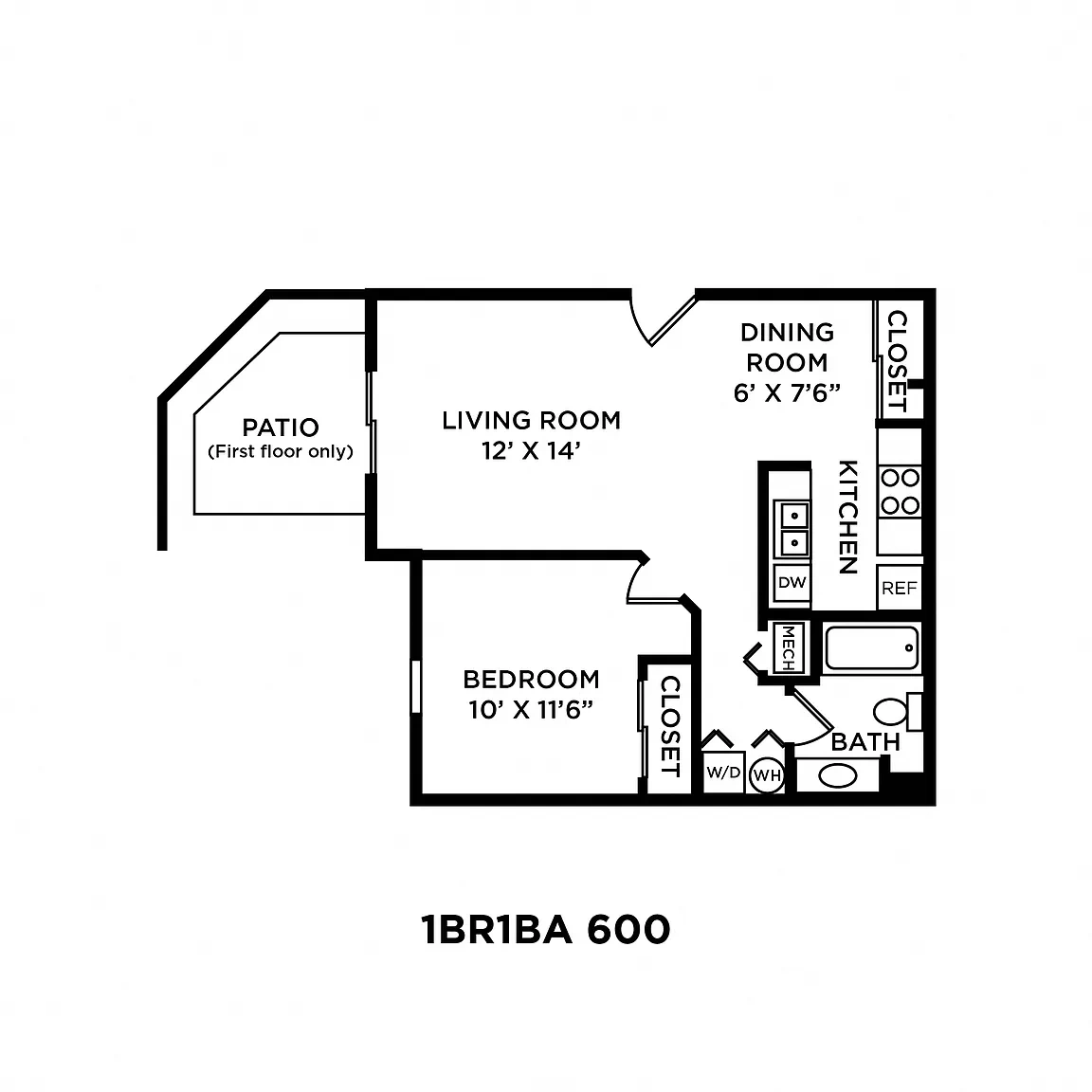 Wexford Lakes Apartments and Townhomes – Floor plan