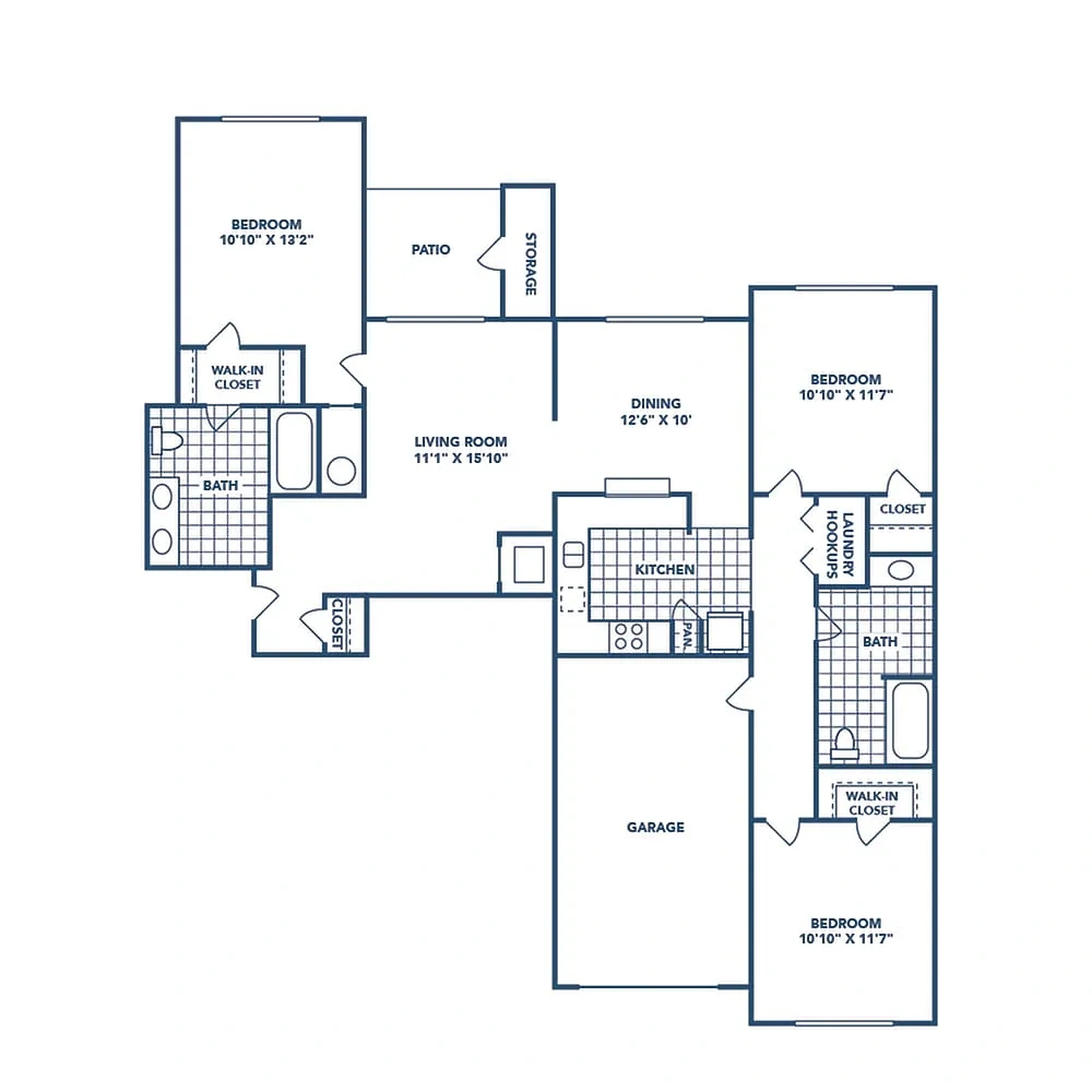 Mallard Crossing Apartments – Floor plan
