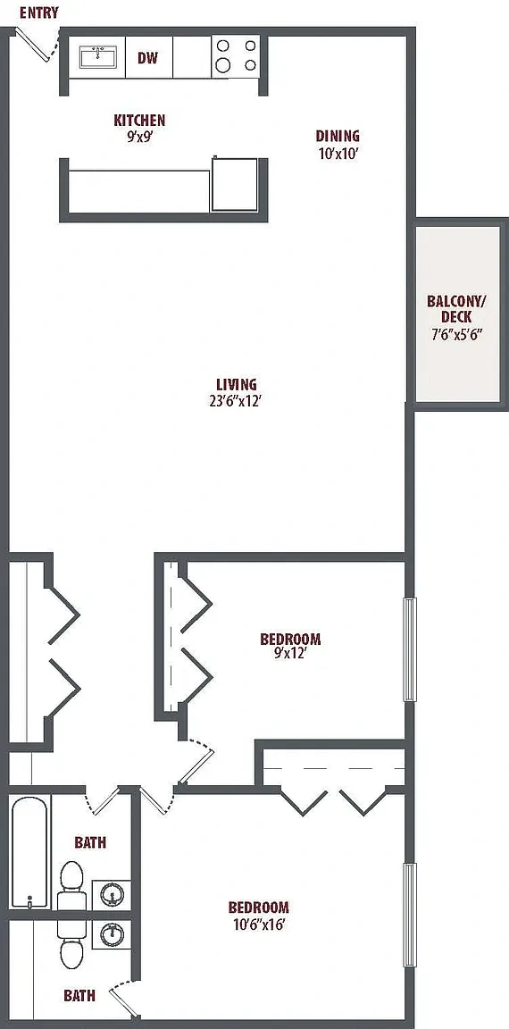 Queens Ridge Apartments – Floor plan