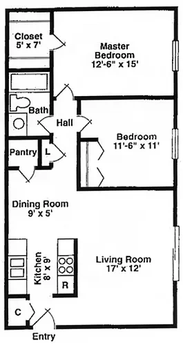 Glendale Village – 2 Bed 1 Bath
