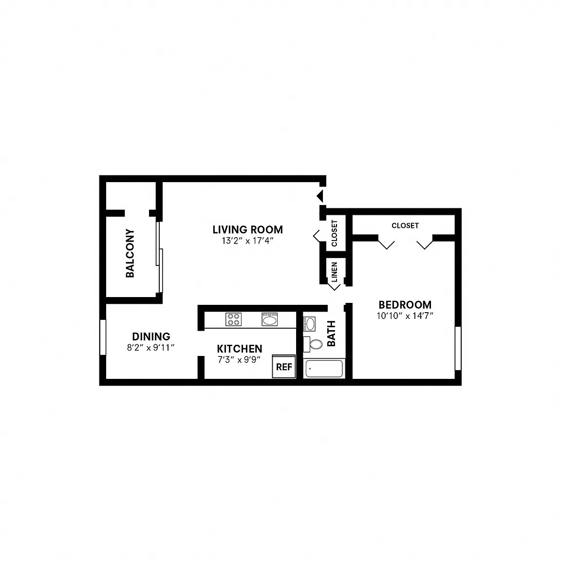 Cedar Creek Apartment Homes – Floor plan