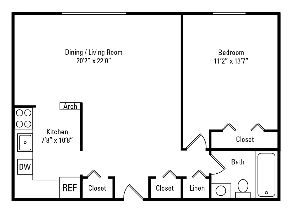 Westpointe Apartment Homes – Floor plan