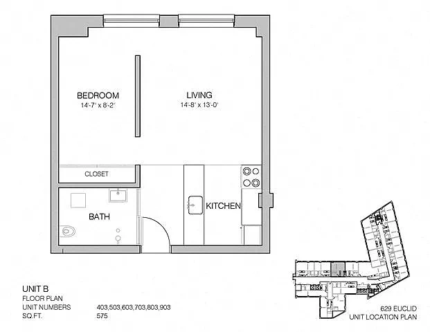 Lofts at 629 Euclid – L1-574