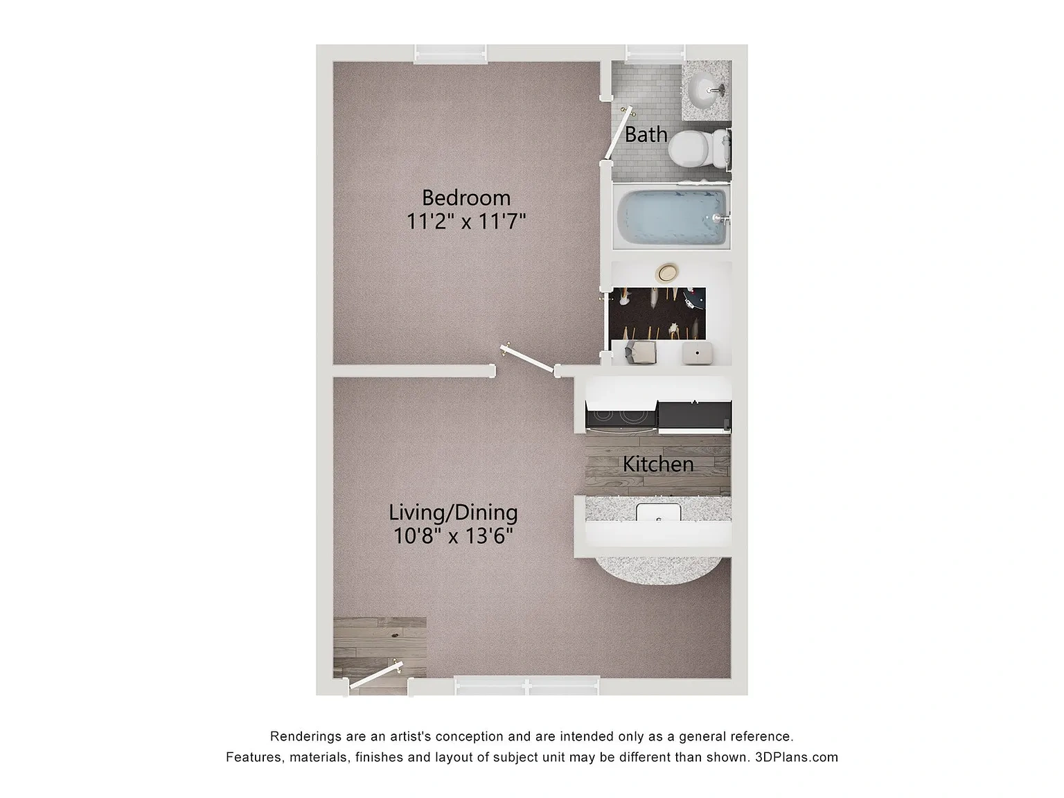 Willow Lake Apartments – Floor plan