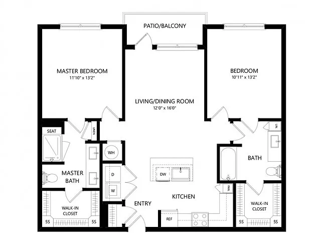 Overture West Ashley 55+ Apartment Homes – Floor plan