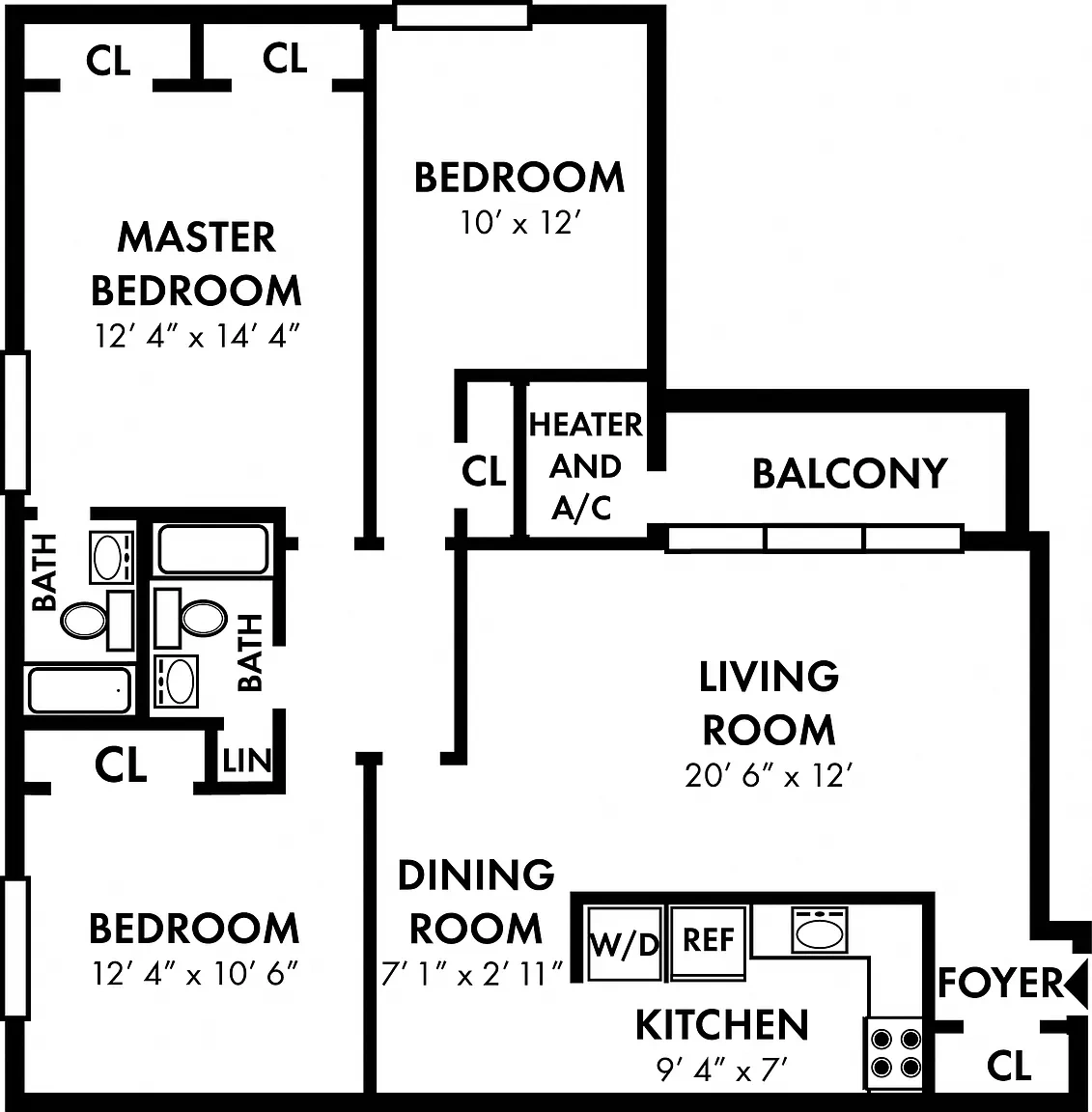 2 Bedroom Apartments in East Lake Gardens – photo 3
