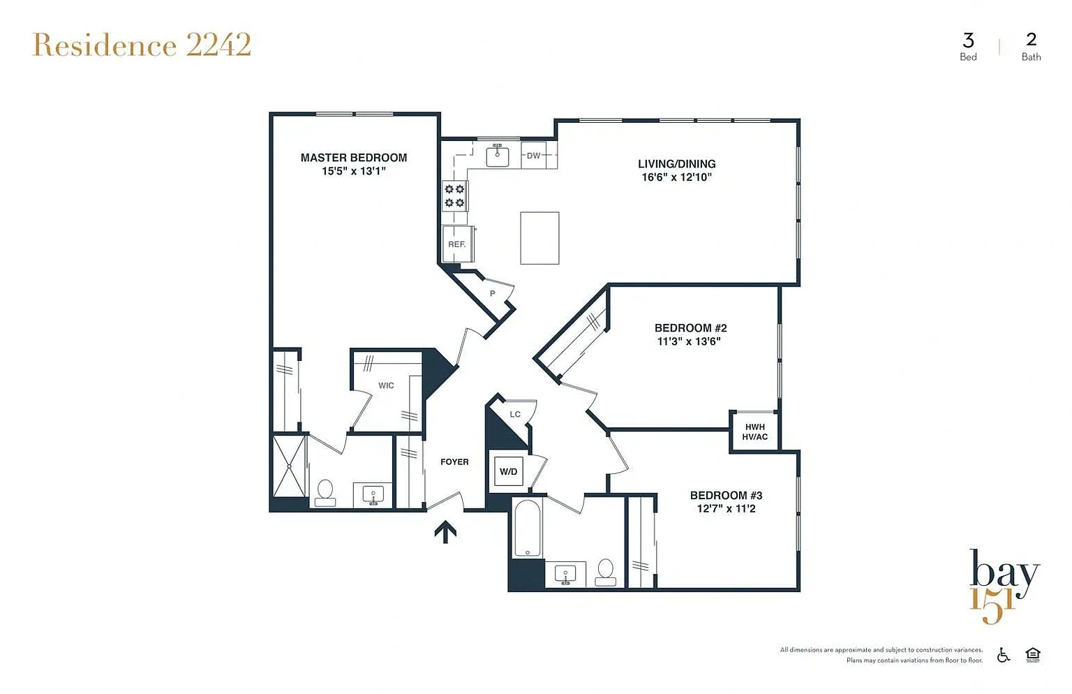 Bay 151 – Floor plan