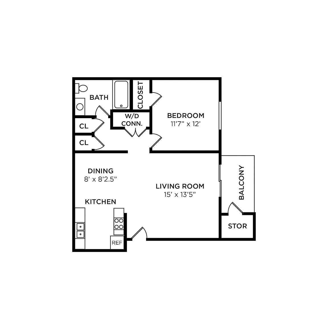 Morganton Place Apartment Homes – Floor plan