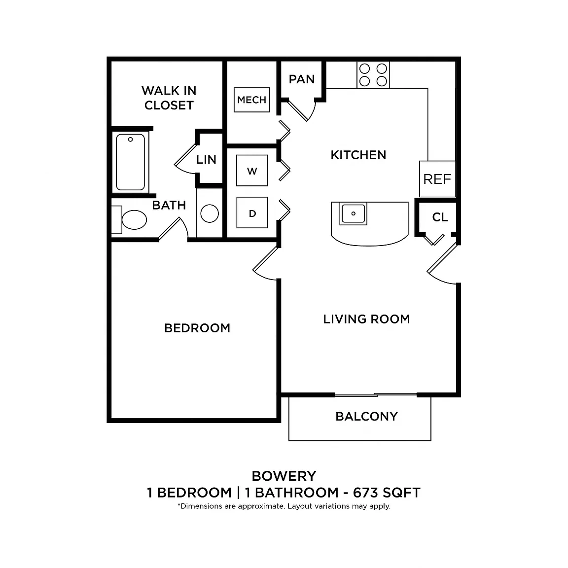 Palmer House Apartment Homes – Floor plan
