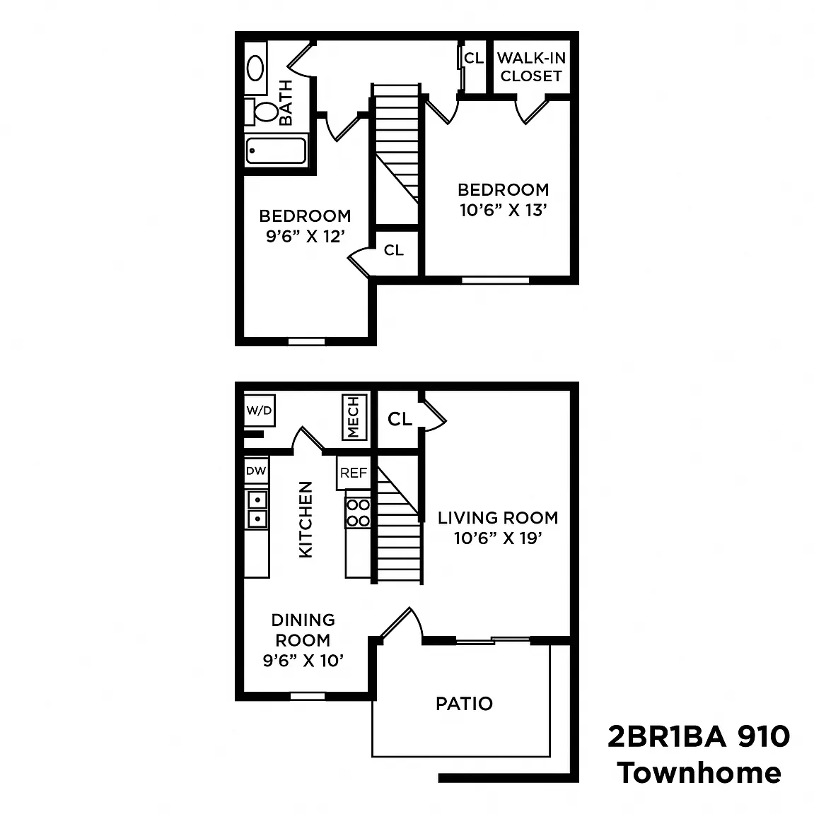 Wexford Lakes Apartments and Townhomes – Floor plan