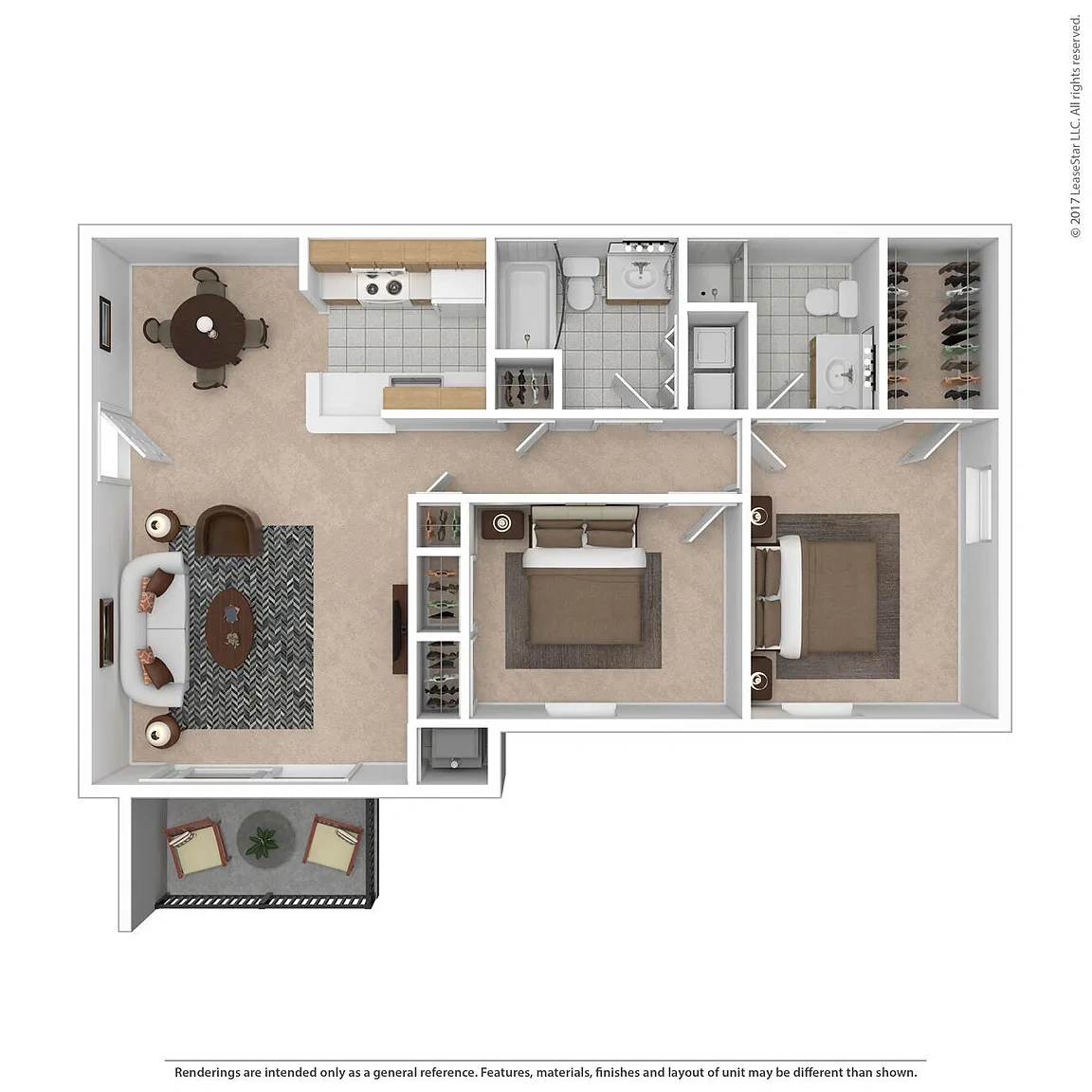 Spruce Run – 2 Bedroom Traditional