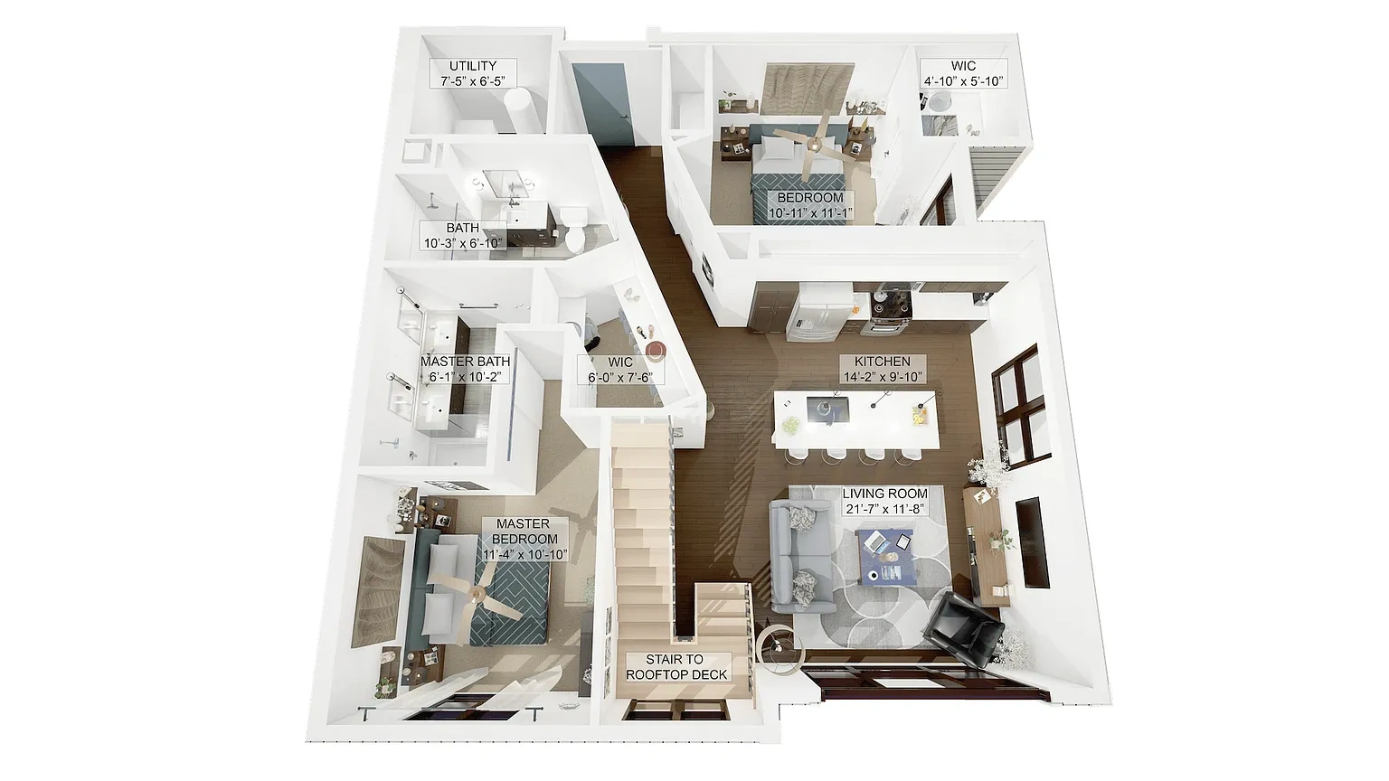 La Collina Living in Little Italy Cleveland – 2 Bedroom 2 Bathroom