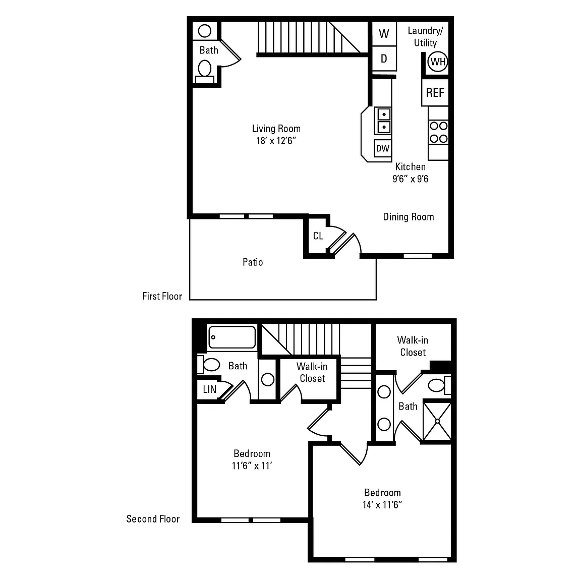 The Preserve at Beckett Ridge Apartments and Townhomes – Floor plan