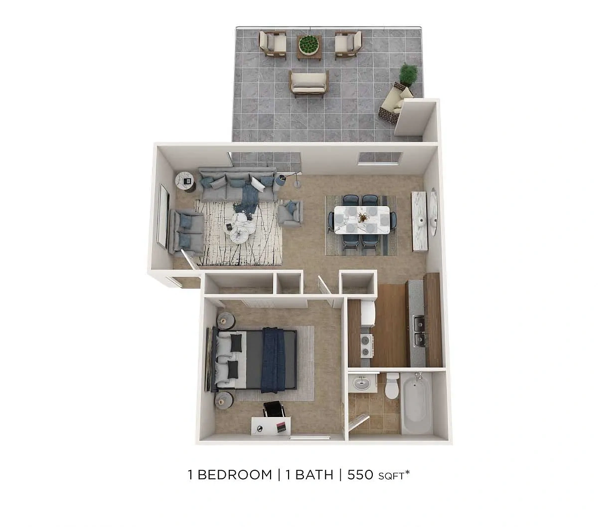 Park at Lake Magdalene Apartments and Townhomes – Floor plan