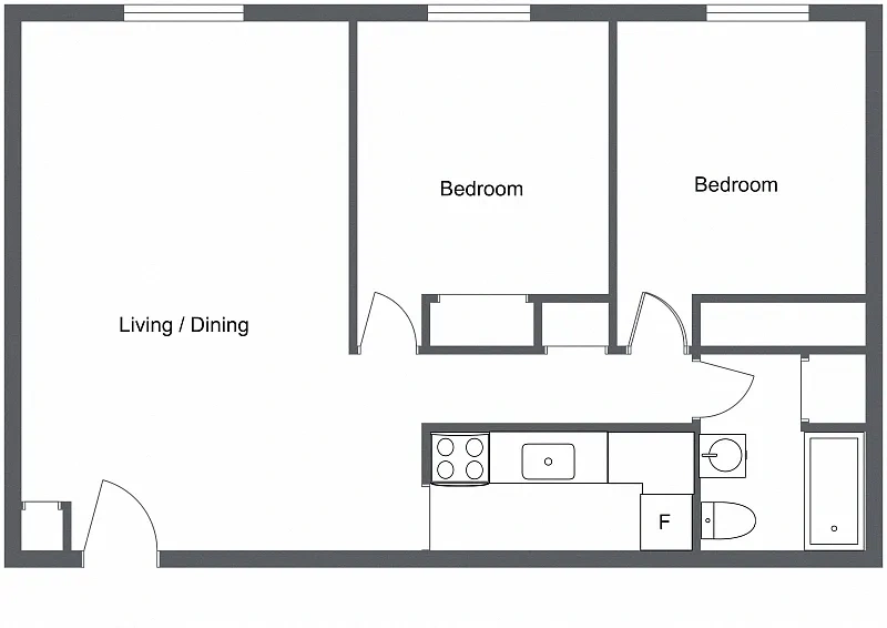 Integrity Berea Apartments – 2 Bedroom 1 Bath-Christopher Apt