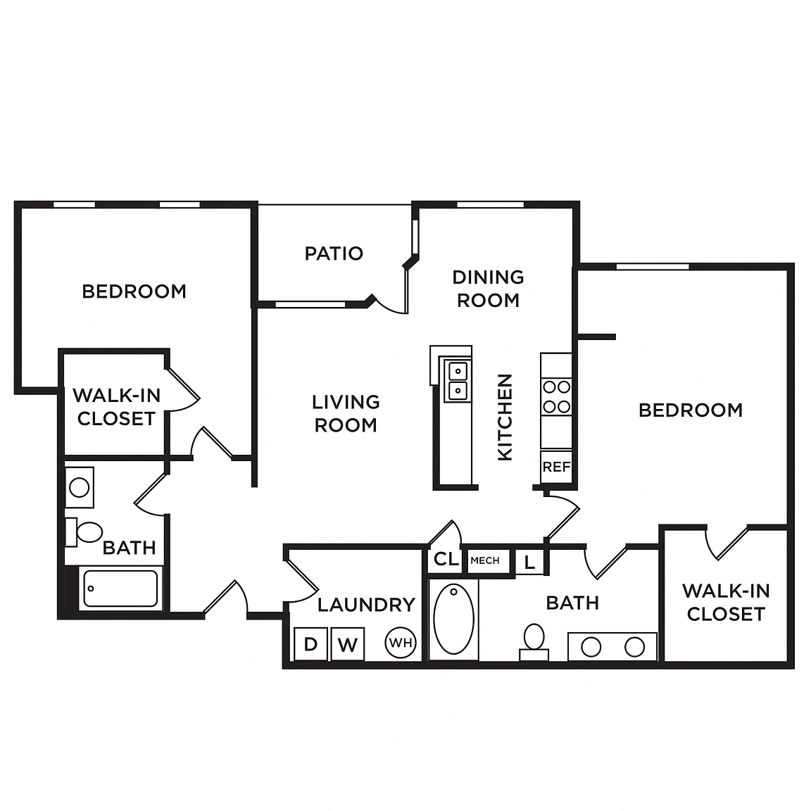 Westlake at Morganton Apartment Homes – Floor plan