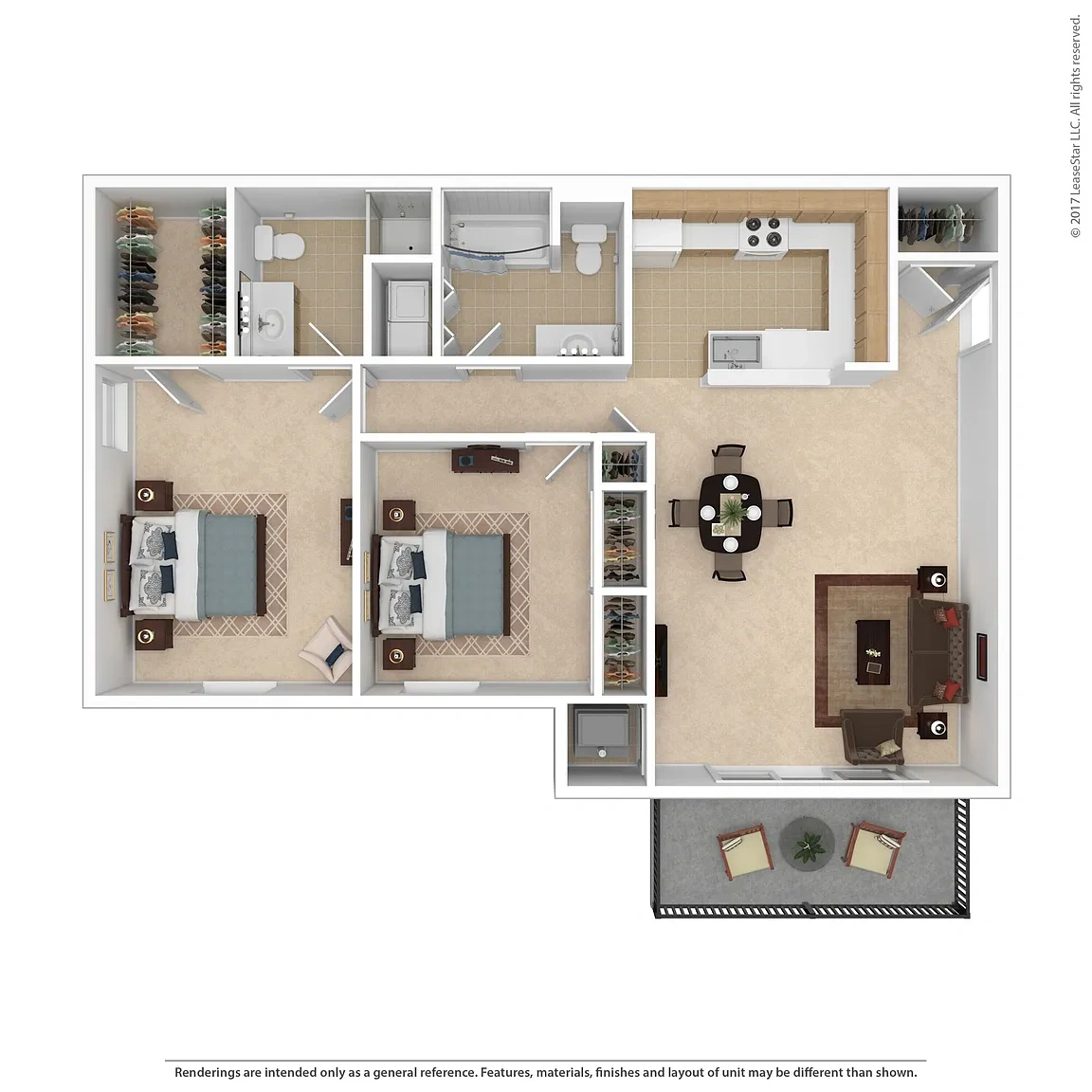 Aspen Lake – 2 BD Traditional