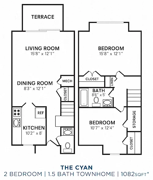 Gwynn Oaks Landing Apartments and Townhomes – Floor plan