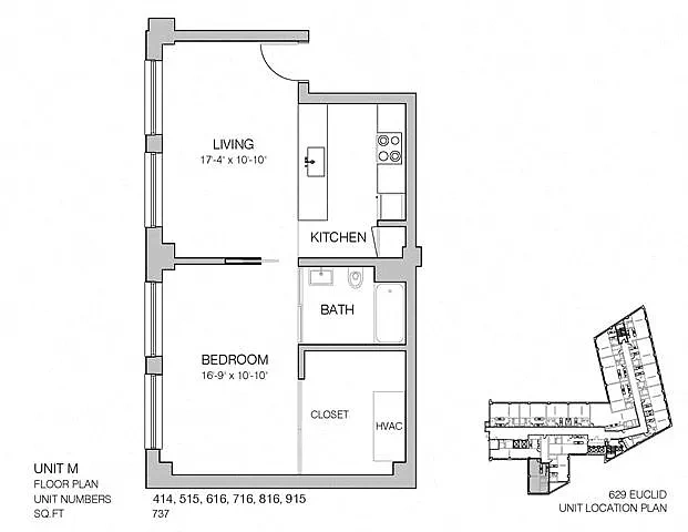 Lofts at 629 Euclid – L1-737
