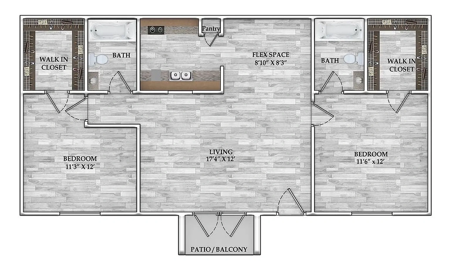 Serena Village 1 Apartments – Floor plan