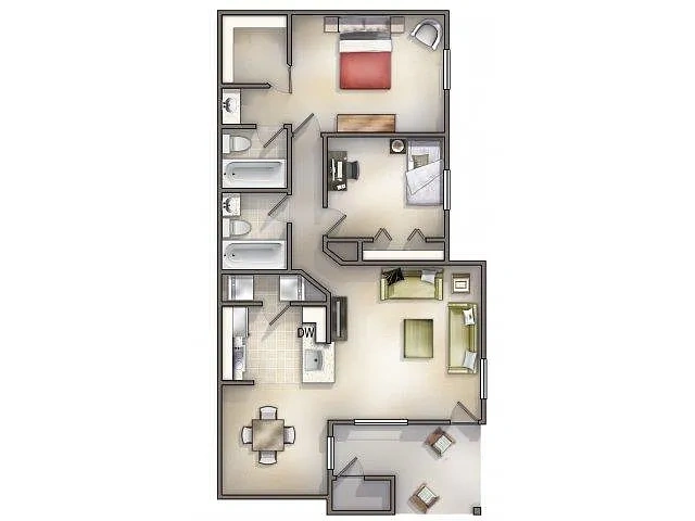 Aventine at Forest Lakes Apartment Homes – Floor plan