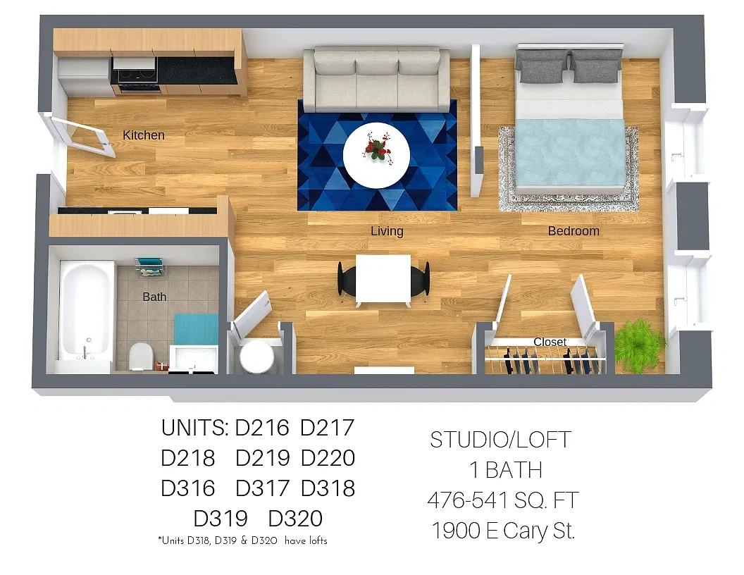 Lofts and Upper Lofts at Canal Walk – Floor plan