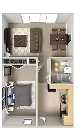 Jazz Commons – One Bed