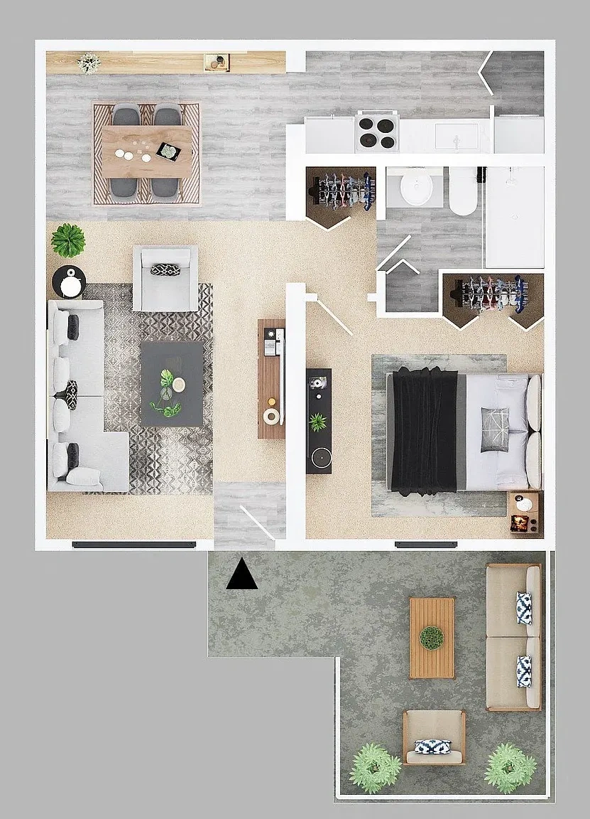 Ketwood Apartments – Galley Style