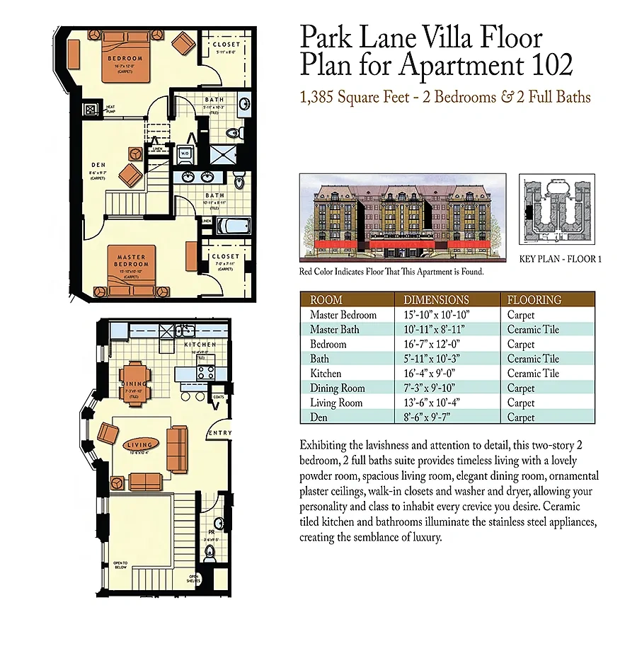 Park Lane Villa – 2 Bed 2 Baths