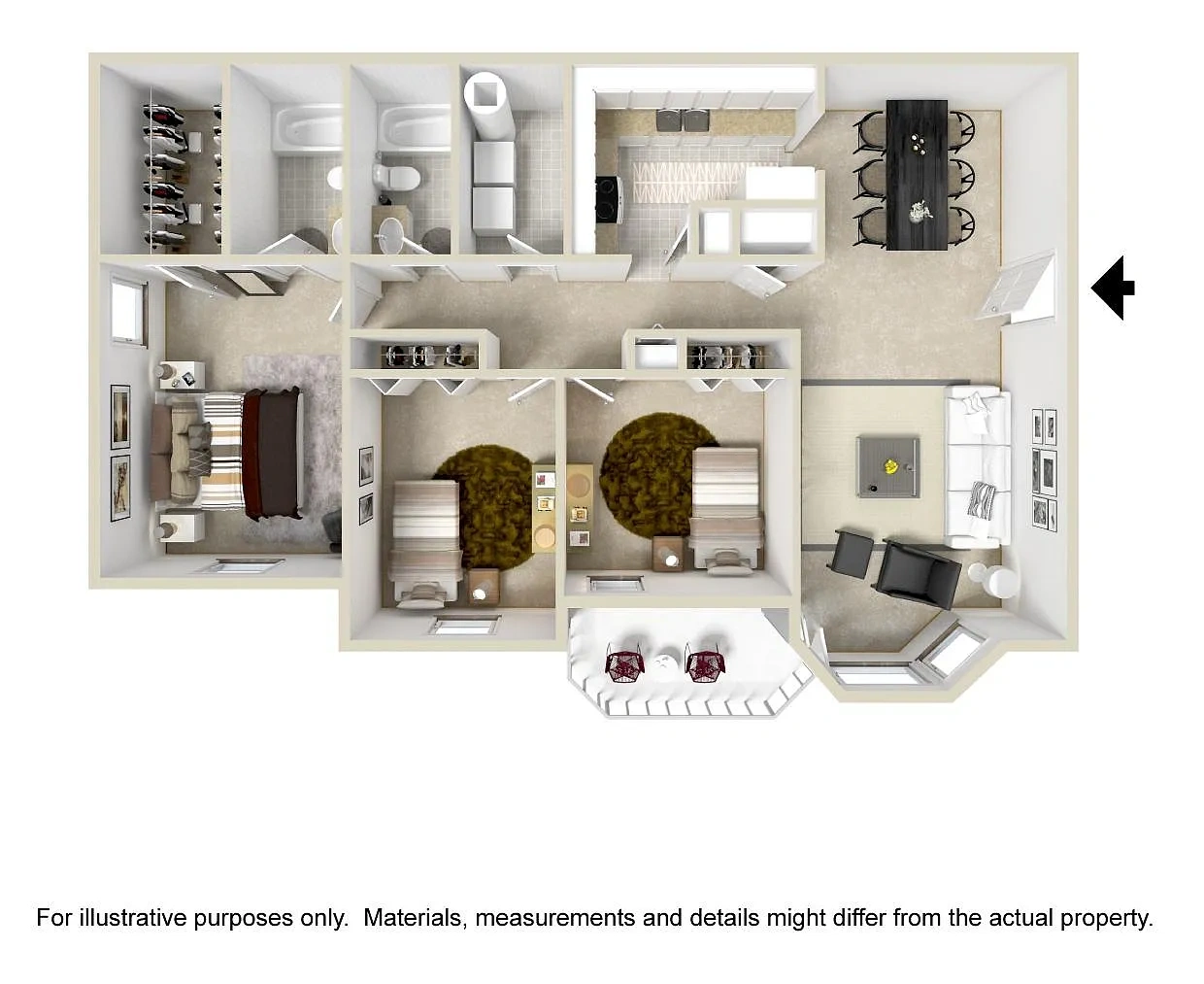 The Saxony – Floor plan
