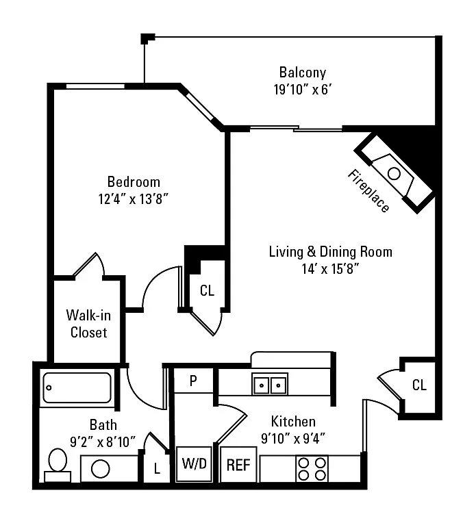Club at North Hills Apartment Homes – Floor plan
