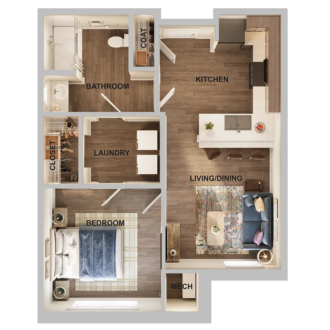 Divinity Landing Senior Apartments – One Bedroom
