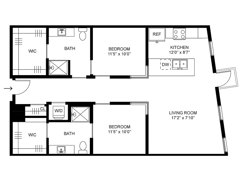 Greenside at Silo Park – Floor plan