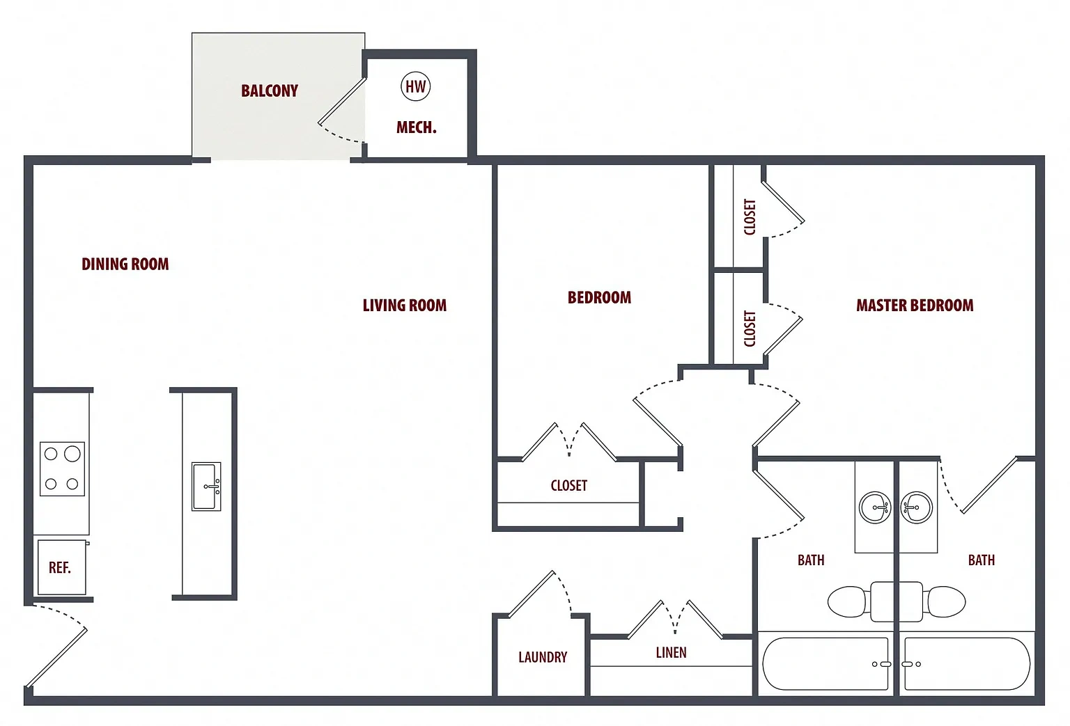 Queens Ridge Apartments – Floor plan