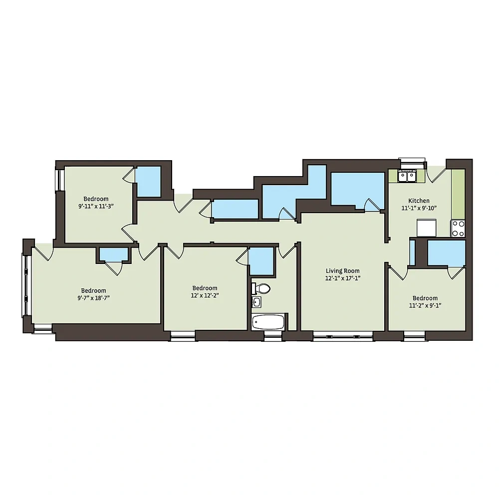 5339-5345 S. Woodlawn Avenue – Floor plan