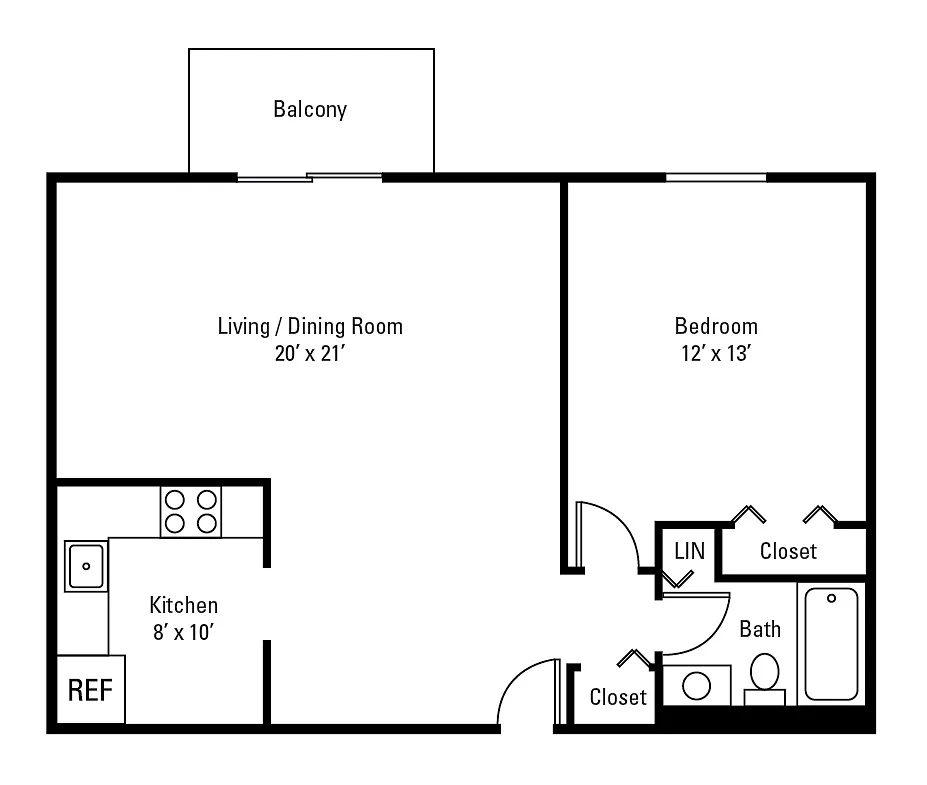 Maiden Bridge and Canongate Apartment Homes – Floor plan