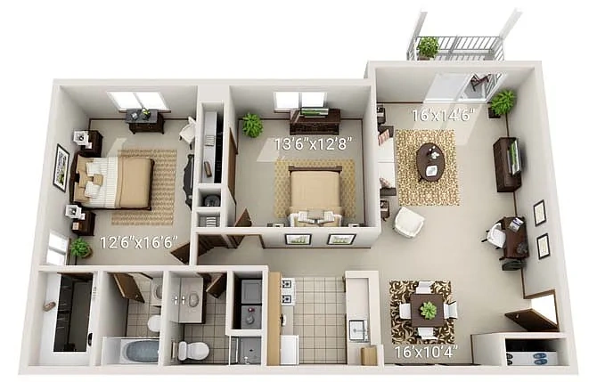Big Creek Apartments – B1 Garden