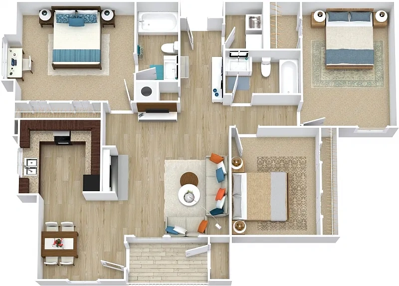 The Falls and Woods of Hoover Apartments – Floor plan