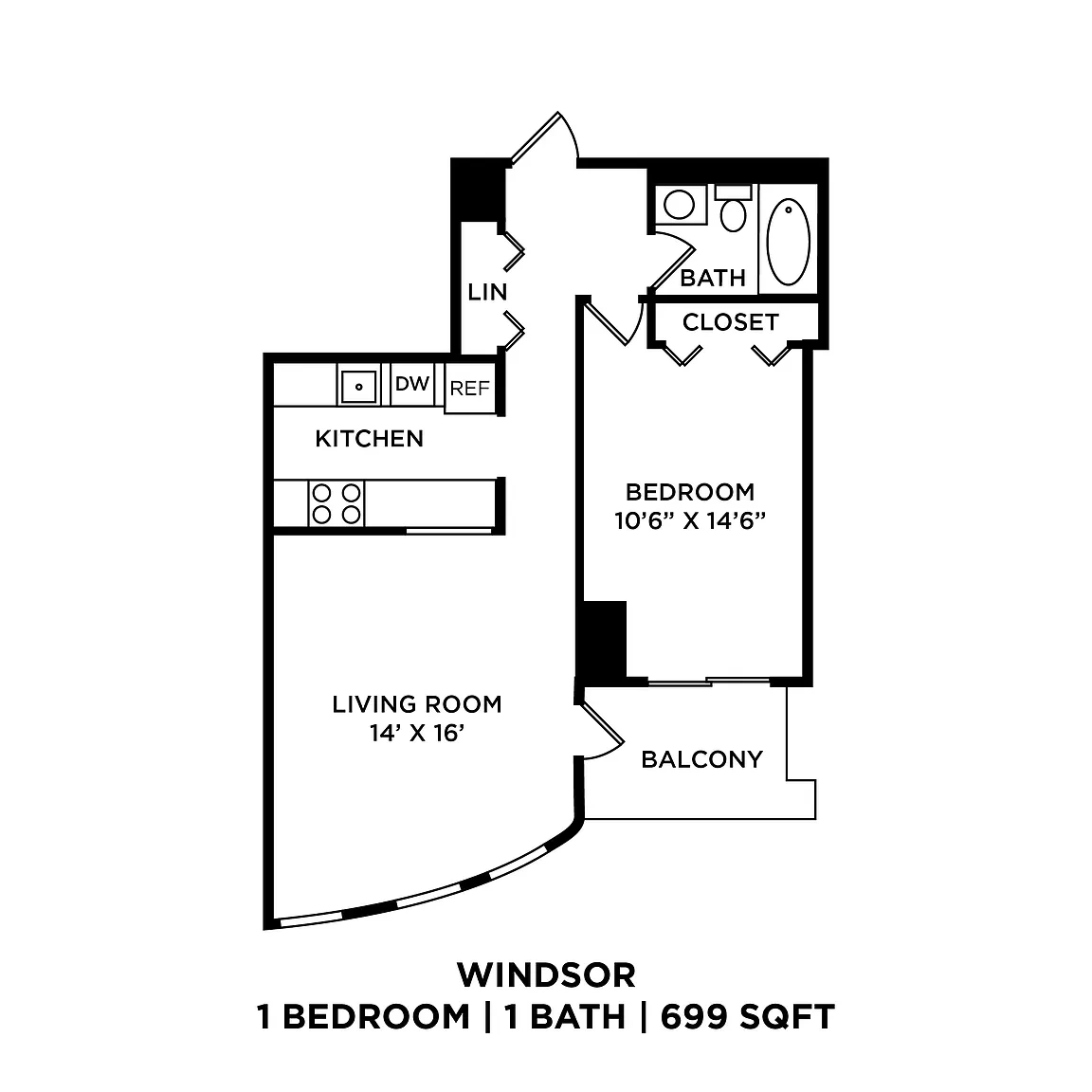 1 Bedroom Apartments in Downtown Jeffersonville – photo 2