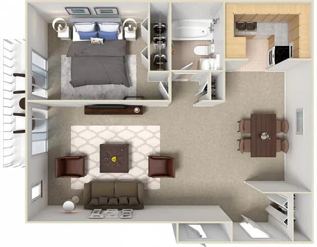 Parkview Manor – One-Bedroom Suite