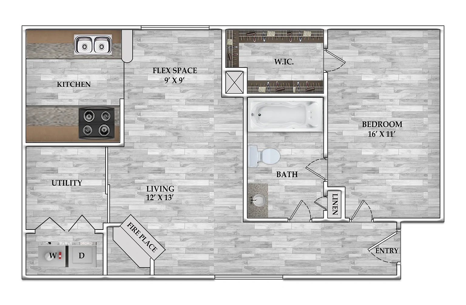 Rockridge Springs Apartments – Floor plan