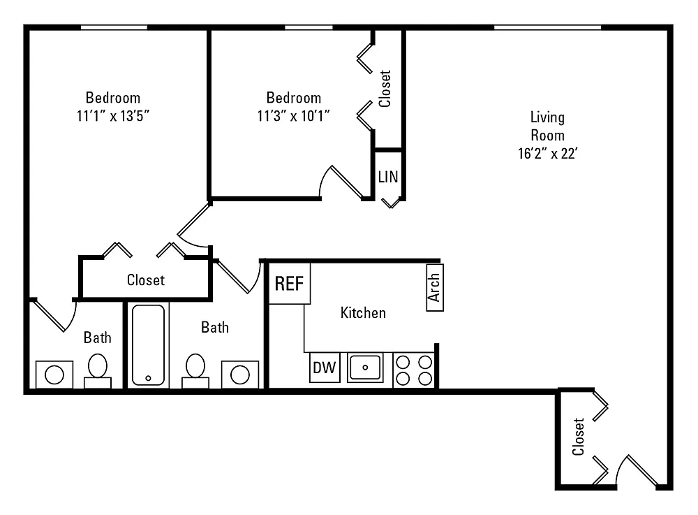 Westpointe Apartment Homes – Floor plan