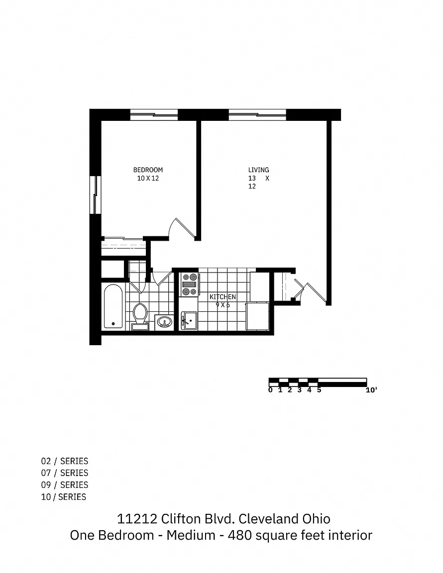 Clifton Park & Clifton House – 1 Bedroom Standard