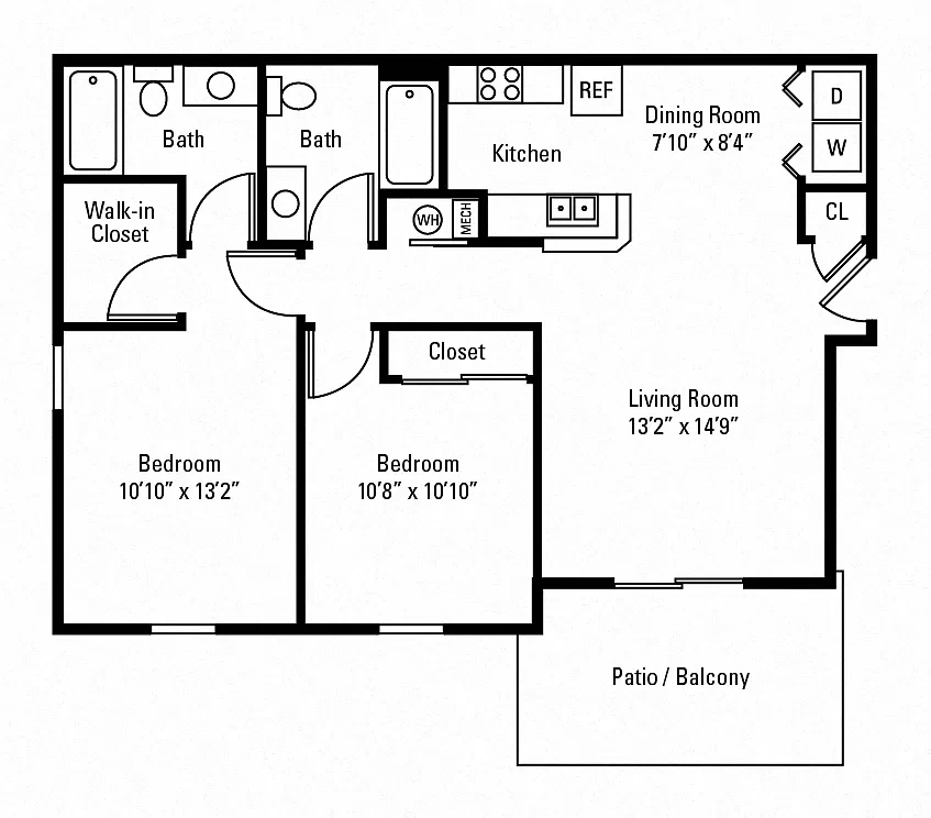 The Woods at Polaris Parkway Apartment Homes – Floor plan
