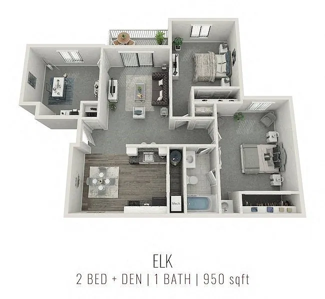 Deerfield Crossing Apartments – The Elk (Den) - Renovated