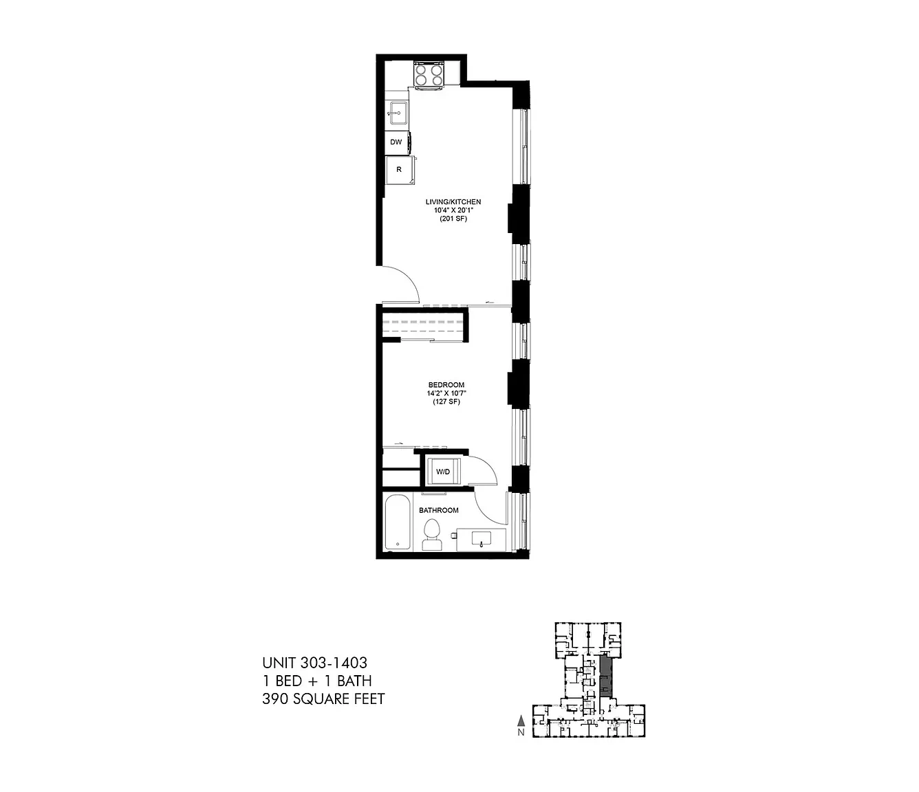 Park Heights by the Lake Apartments – Floor plan