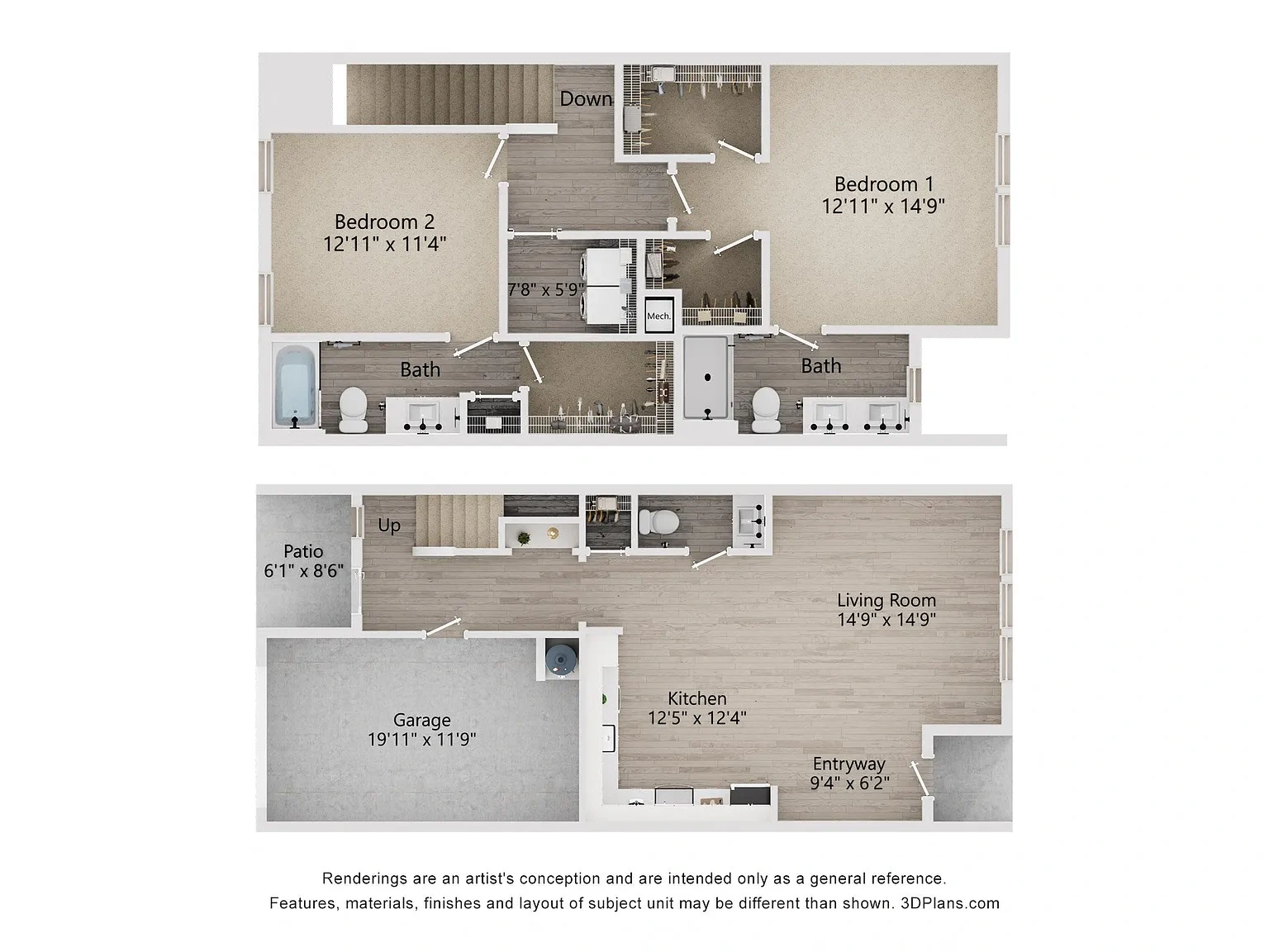 Townes at Blake Farm – Floor plan