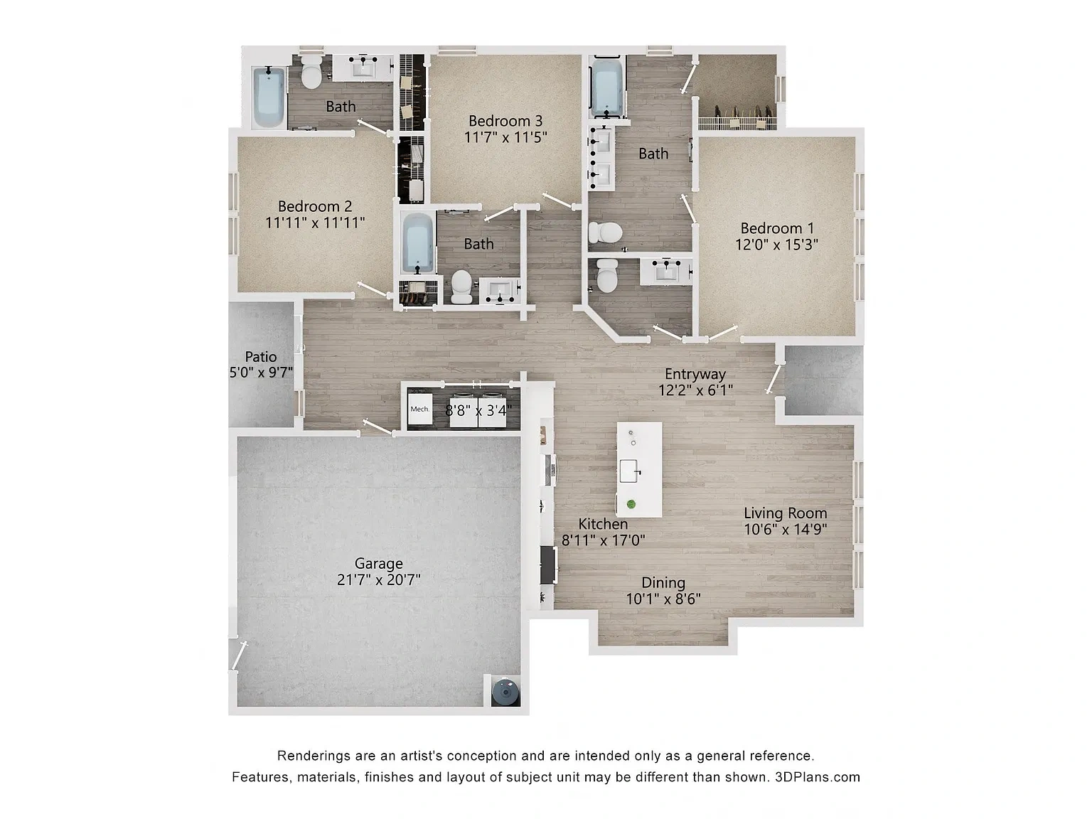 Townes at Blake Farm – Floor plan