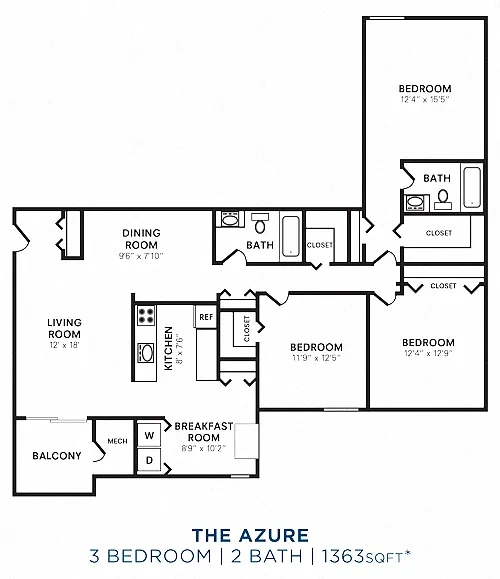 Carriage Hill Apartment Homes – Floor plan